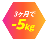 3ヶ月で-5kg