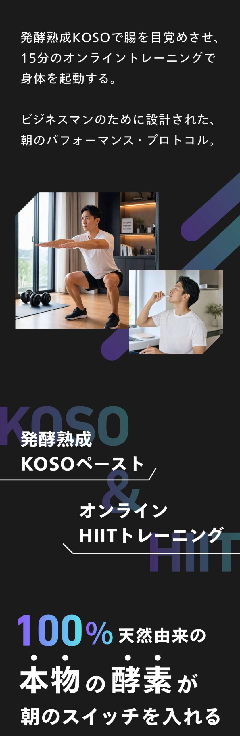 15分の朝のパフォーマンスプロトコル